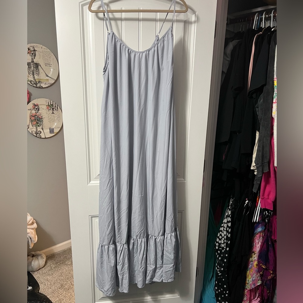 Gray Maxi Dress 3X